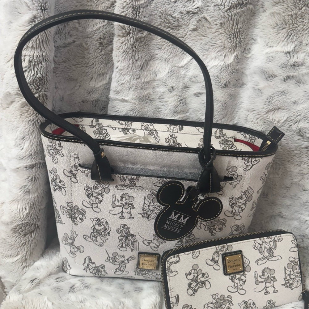 Dooney & Bourke Mickey Through the Years Tote & Wallet